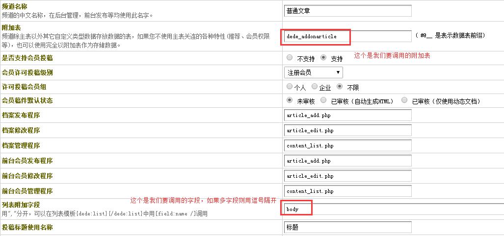 DedeCMS中list列表调用body内容的实现方法